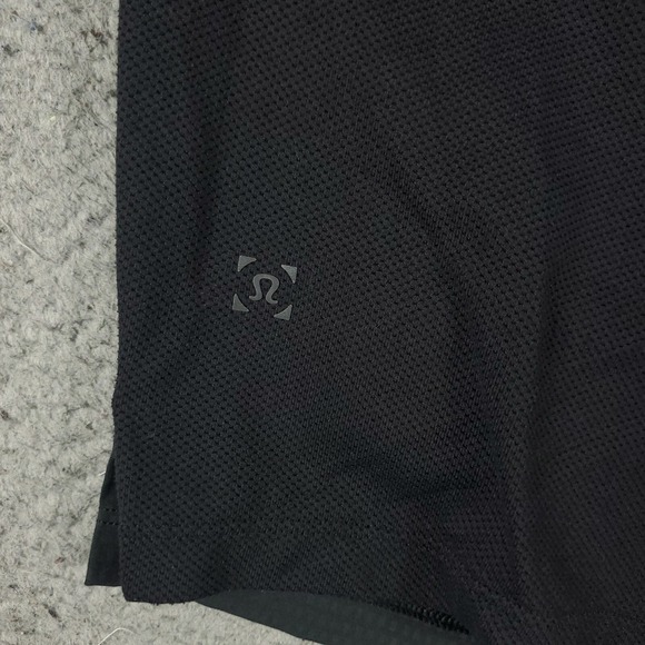 Lululemon X Peloton Shorts Mens Large Black Lace Tie Stretch Athletic - Picture 7 of 9